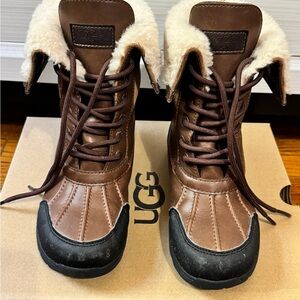 UGG Kids Brown and Black Boots